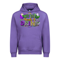 Tulip This girl needs a drink Urban Hoodie - FaDigitalArtStudio
