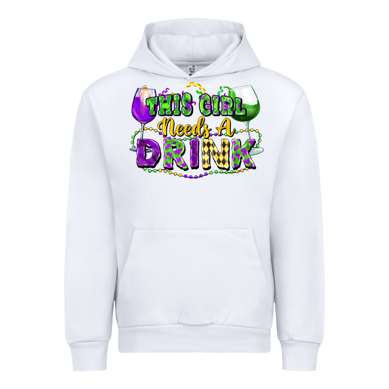 This Girl Needs A Drink Urban Hoodie by FaDigitalArtStudio | Teevron