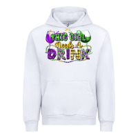 White This girl needs a drink Urban Hoodie - FaDigitalArtStudio
