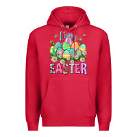 Cardinal Happy Easter with eggs Easter Day Premium Hoodie - HowdyJamesFarm