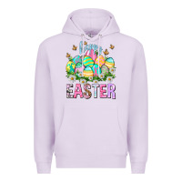 Lilac Happy Easter with eggs Easter Day Premium Hoodie - HowdyJamesFarm