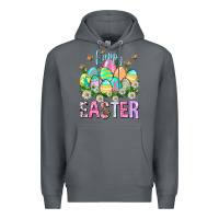 Rock Happy Easter with eggs Easter Day Premium Hoodie - HowdyJamesFarm