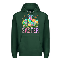 Sports Green Happy Easter with eggs Easter Day Premium Hoodie - HowdyJamesFarm