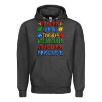 Charcoal Heather always unique totally intelligent sometimes myster Zipper Hoodie - Artiststas
