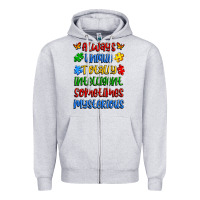 Heather Grey always unique totally intelligent sometimes myster Zipper Hoodie - Artiststas
