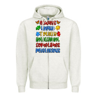 Oatmeal Heather always unique totally intelligent sometimes myster Zipper Hoodie - Artiststas