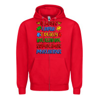 Red always unique totally intelligent sometimes myster Zipper Hoodie - Artiststas