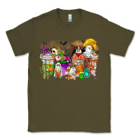 Army Green Halloween Western Boo Coffee Cups Classic Tee - CowhideDigitalArt