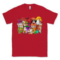 Red Halloween Western Boo Coffee Cups Classic Tee - CowhideDigitalArt