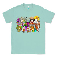 Seafoam Halloween Western Boo Coffee Cups Classic Tee - CowhideDigitalArt