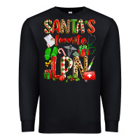 Black santa's favorite lpn Premium Sweatshirt - texasbilliewilder