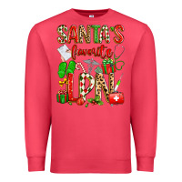 Cardinal santa's favorite lpn Premium Sweatshirt - texasbilliewilder