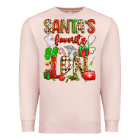 Pale Pink santa's favorite lpn Premium Sweatshirt - texasbilliewilder