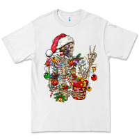 White Christmas lights and skeleton Premium Tee - FaDigitalArtStudio