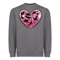 Storm dinosaur valentine heart Heavyweight Sweatshirt - MaliasSmallBusiness