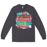 Smoke she works willingly with her hands Long Sleeve Tee - NancyCooperArtShop
