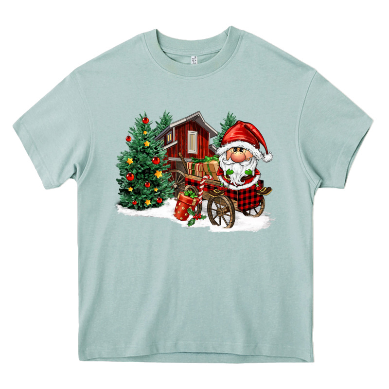 Christmas Gnomes Barnyard Heavy Core Tee by FaDigitalArtStudio | Teevron