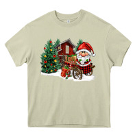 Mossy christmas gnomes barnyard Heavy Core Tee - FaDigitalArtStudio