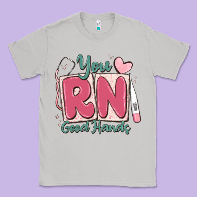 You Rn Good Hands Registered Nurse Classic Tee Designed By Maliassmallbusiness