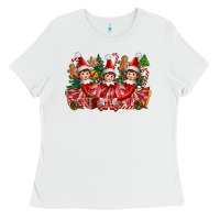 White Christmas girl elfs Ladies Tee - FaDigitalArtStudio