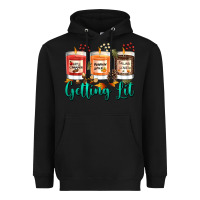 Black Candles with Fall Getting Lit Heavyweight Hoodie - texasbilliewilder