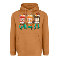 Meerkat Candles with Fall Getting Lit Heavyweight Hoodie - texasbilliewilder