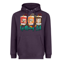 Plum Candles with Fall Getting Lit Heavyweight Hoodie - texasbilliewilder