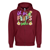 Burgundy oh for peeps sake Zipper Hoodie - Artiststas