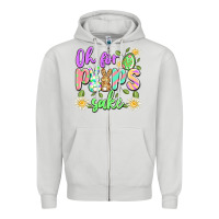 Dove Grey oh for peeps sake Zipper Hoodie - Artiststas