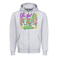 Heather Grey oh for peeps sake Zipper Hoodie - Artiststas