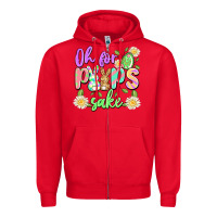 Red oh for peeps sake Zipper Hoodie - Artiststas