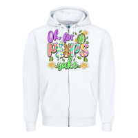 White oh for peeps sake Zipper Hoodie - Artiststas
