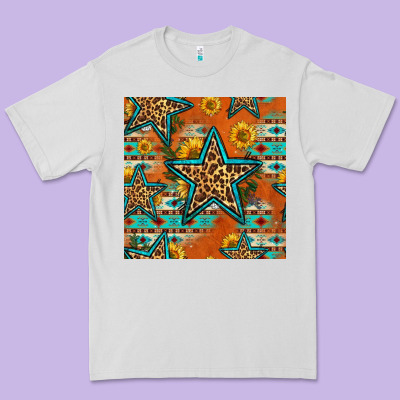 Western Stars Seamless Pattern Premium Tee Designed By Hra Design Shop