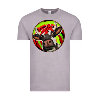 Vintage Zinc Christmas Cow Vintage Tee - Jasminsmagicworld