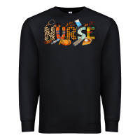 Black Fall Nurse Premium Sweatshirt - NancyCooperArtShop