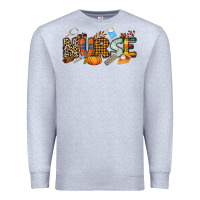 Heather Grey Fall Nurse Premium Sweatshirt - NancyCooperArtShop