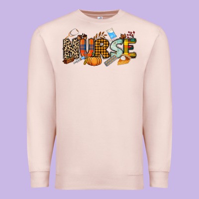 Fall Nurse Premium Sweatshirt Designed By Nancycooperartshop