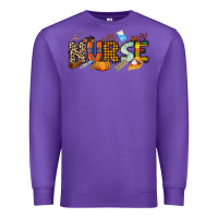 Purple Fall Nurse Premium Sweatshirt - NancyCooperArtShop