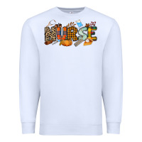 White Fall Nurse Premium Sweatshirt - NancyCooperArtShop