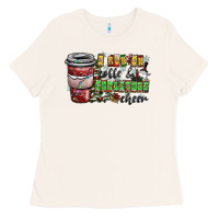 I Run On Coffee And Christmas Cheer Ladies Tee | Teevron