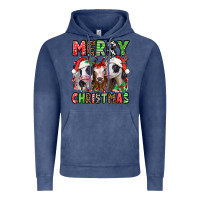 Vintage Denim merry christmas heifers Vintage Hoodie - Jasminsmagicworld