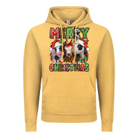 Vintage Mustard merry christmas heifers Vintage Hoodie - Jasminsmagicworld