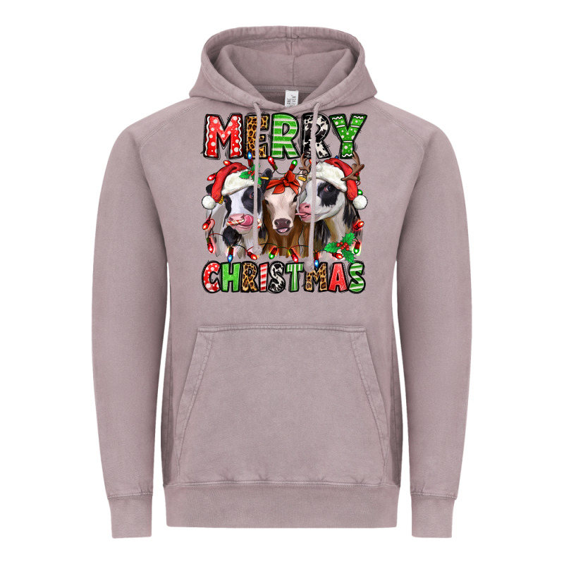 Merry Christmas Heifers Vintage Hoodie by Jasminsmagicworld | Teevron