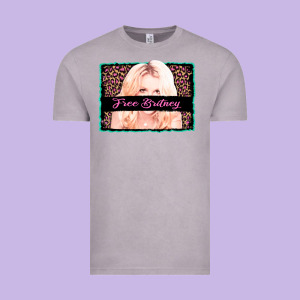Free Britney Leopard Glitter Vintage Tee Designed By Adodesignshop