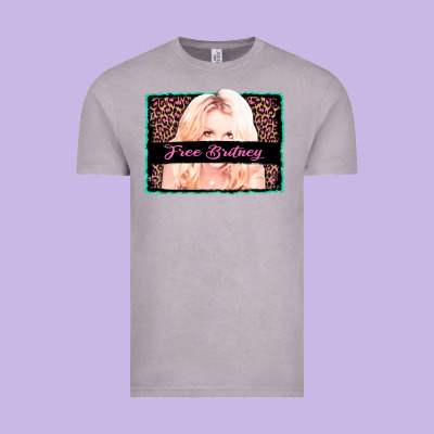 Free Britney Leopard Glitter Vintage Tee Designed By Adodesignshop