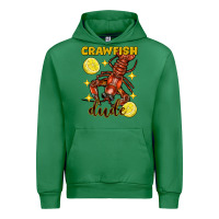 Emerald Mardi Gras Crawfish dude Urban Hoodie - FaDigitalArtStudio