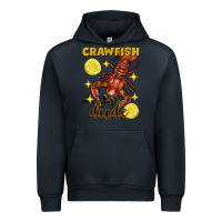 Navy Mardi Gras Crawfish dude Urban Hoodie - FaDigitalArtStudio
