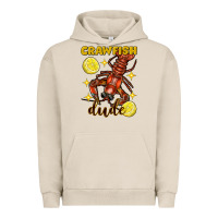 Pigment French Oak Mardi Gras Crawfish dude Urban Hoodie - FaDigitalArtStudio