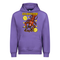 Tulip Mardi Gras Crawfish dude Urban Hoodie - FaDigitalArtStudio