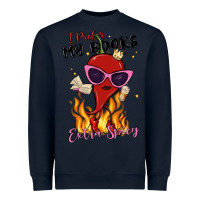 Navy i prefer my books extra spicy Heavyweight Sweatshirt - MaliasSmallBusiness